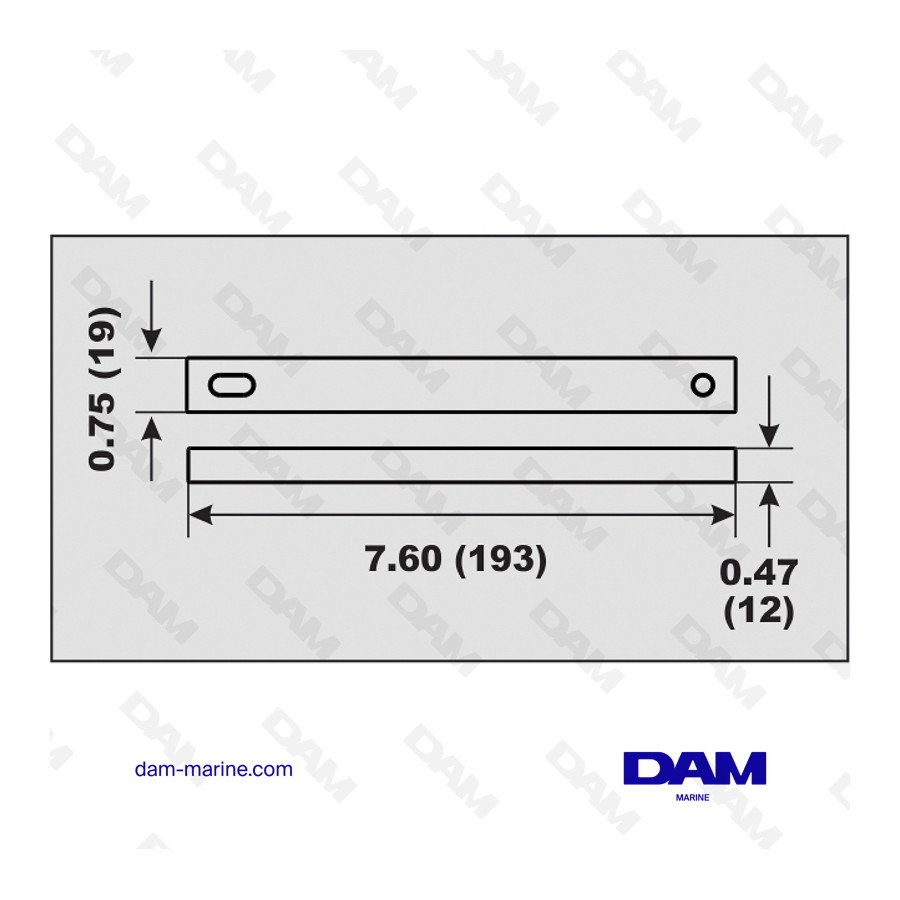 ALU TRIM ANODE MERCURY