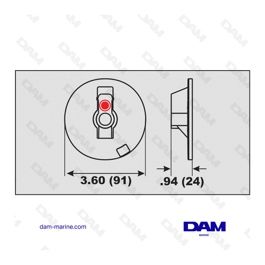 ÁNODO DE ALUMINIO BRAVO 3 MERCRUISER