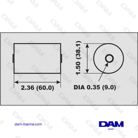 ALU ANODE HORN BASE VOLVO DPH
