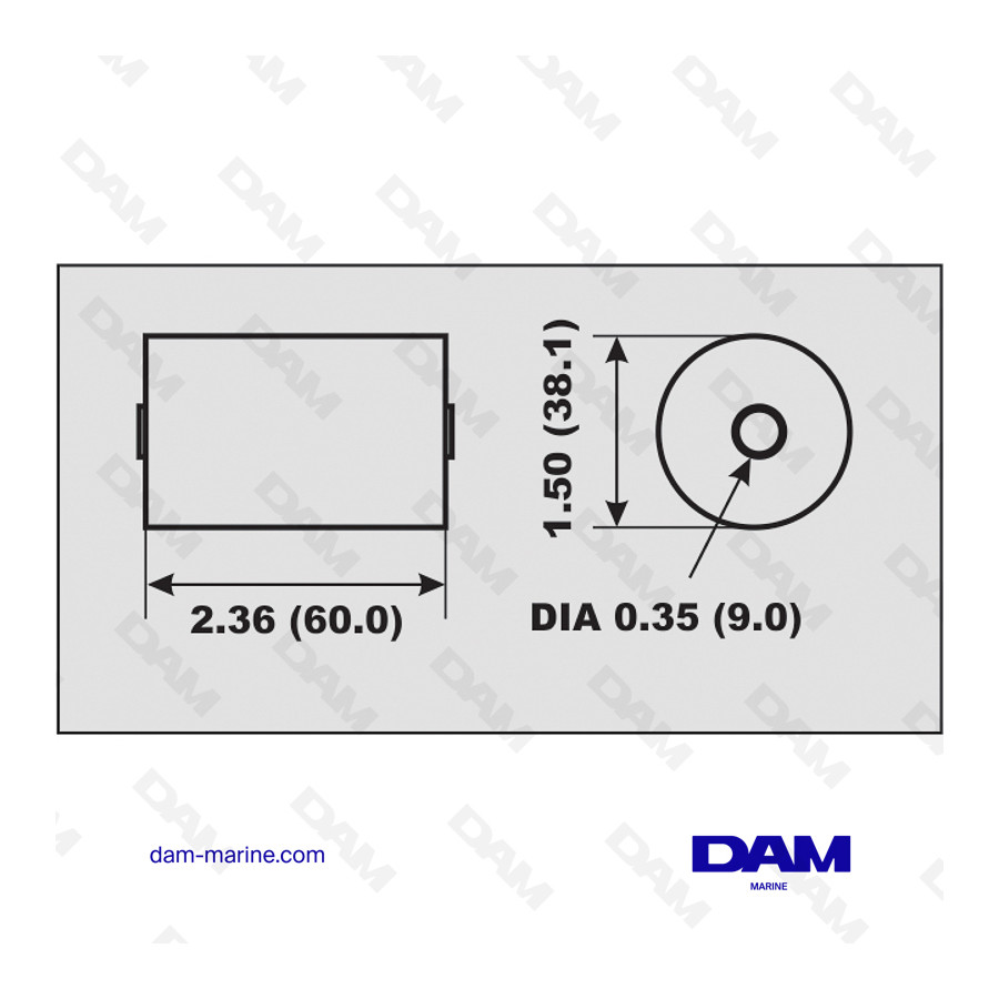 ALU ANODE HORN BASE VOLVO DPH