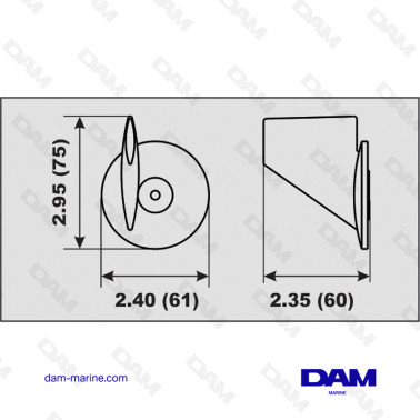 ANODE ALU DERIVE SUZUKI