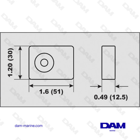 ANODE ALU PLAQUETTE SUZUKI 4-300HP