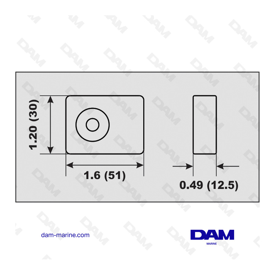 ALU ANODE PLATE SUZUKI 4-300HP