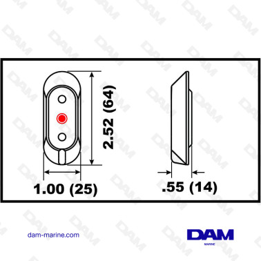 ALU ANODE PLATE YAMAHA 8-250HP