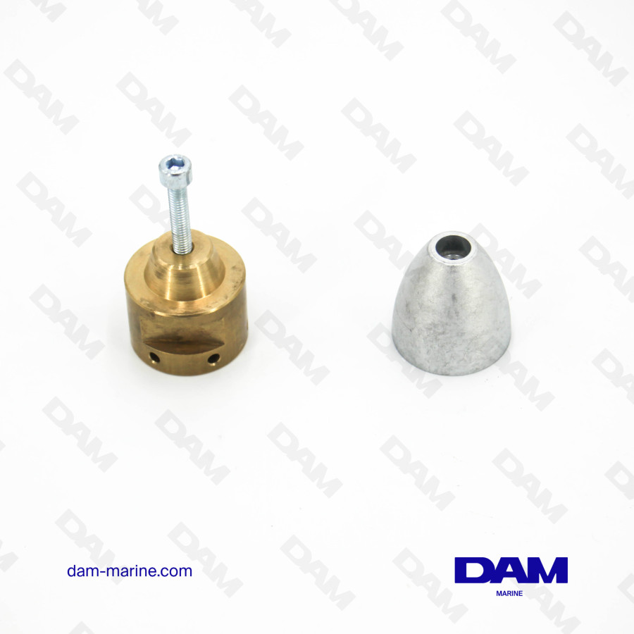 KIT ECROU ANODE ARBRE RIVA 20-30MM - 16X2