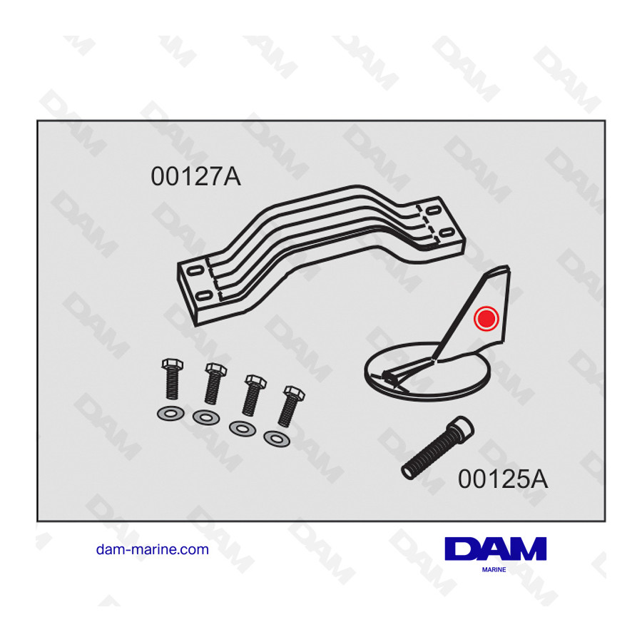 KIT ANODES ALU YAMAHA 150HP