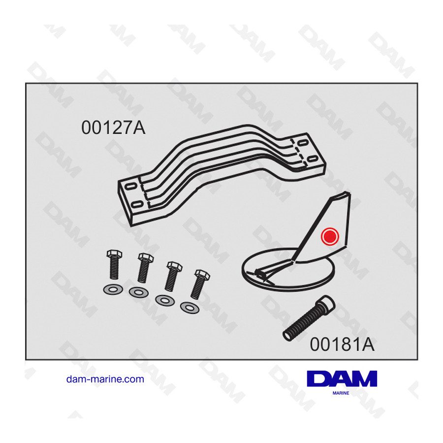 YAMAHA 150HP COUNTER-ROTATING ALUMINUM ANODES KIT