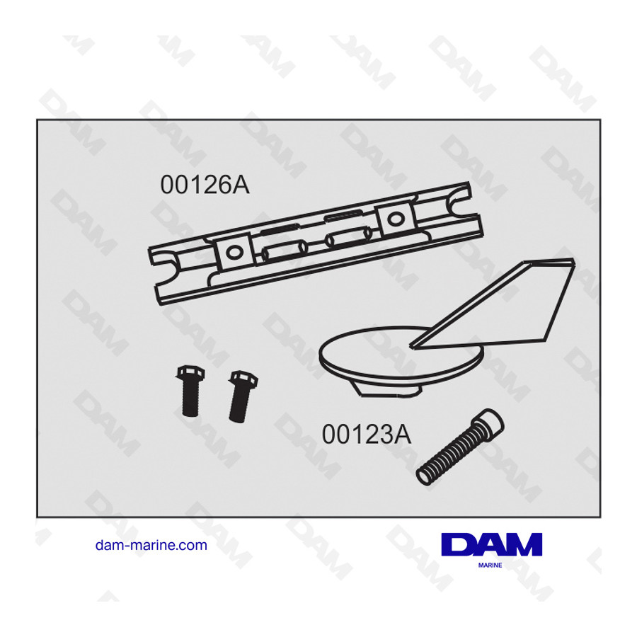 KIT DE ÁNODOS DE ALUMINIO YAMAHA 60-90HP