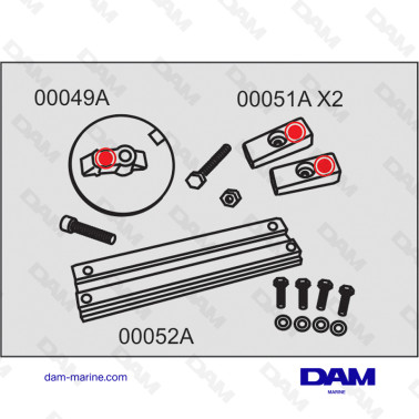 KIT ANODES ALU MERCURY VERADO - OPTIMAX
