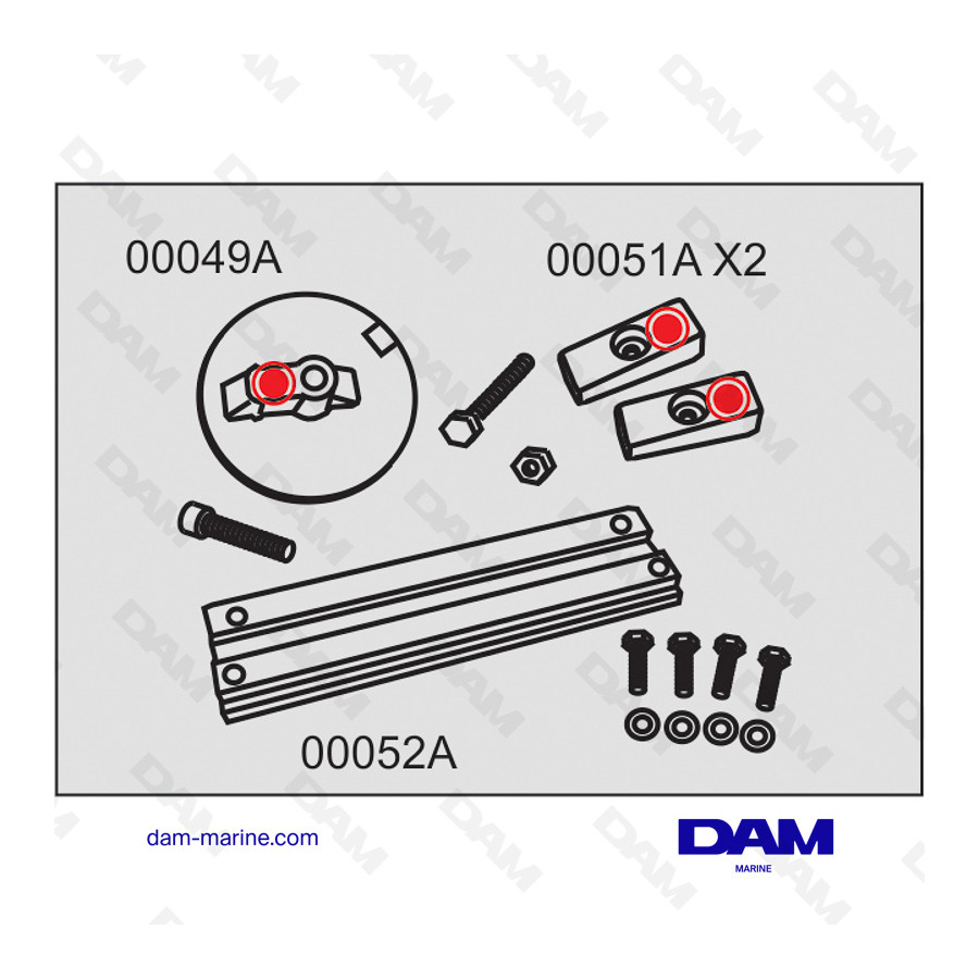 KIT ANODES ALU MERCURY VERADO - OPTIMAX