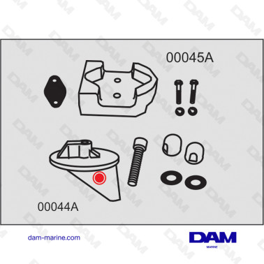 MERCRUISER ALPHA ONE G1 ALU ANODE KIT