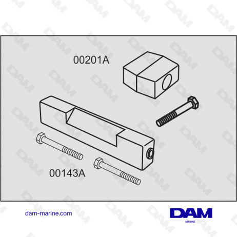 KIT ANODES ALU BRP 90-225HP AP91