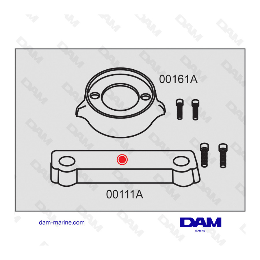 VOLVO 280 ALUMINUM ANODES KIT