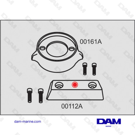 VOLVO 290-SP ALUMINUM ANODES KIT