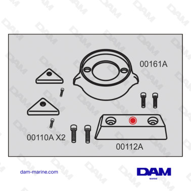 KIT DE ÁNODOS DE ALUMINIO VOLVO 290-SP
