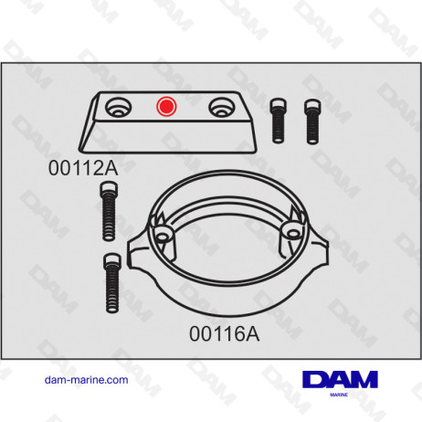 VOLVO DP BASE ALU ANODE KIT