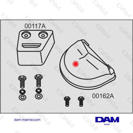 VOLVO SX-DP-S ALUMINUM ANODES KIT
