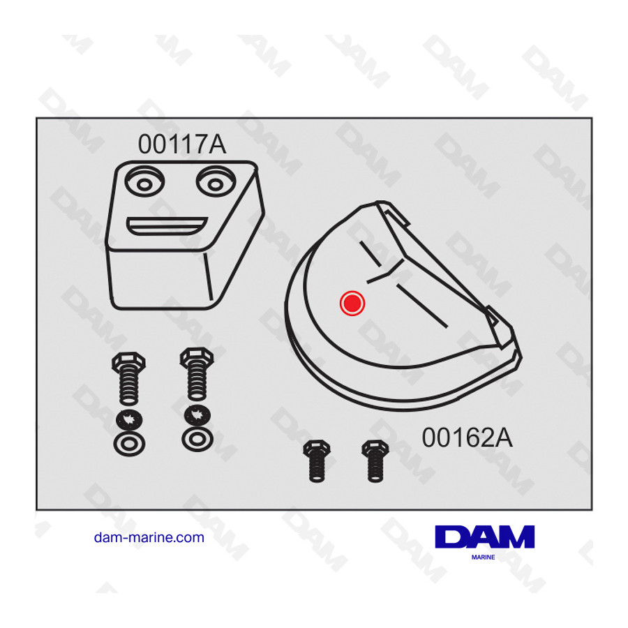 VOLVO SX-DP-S ALUMINUM ANODES KIT