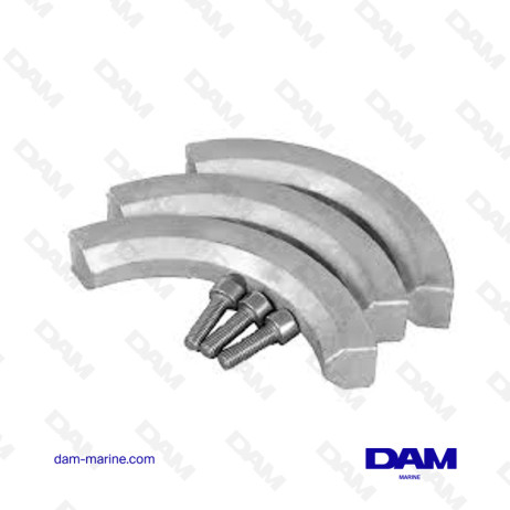 VOLVO SAILDRIVE PROPELLER ANODE KIT 3 BLADES - ZINC