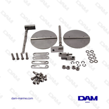 KIT ANODES ALU PLAQUETTES @2 HONDA BF8-50HP