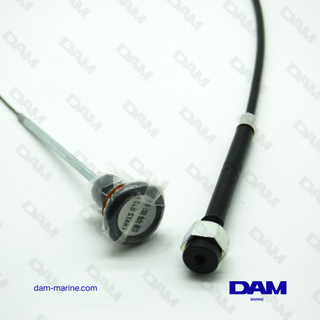 YANMAR 60CM LENGTH STOP PULL - BLACK