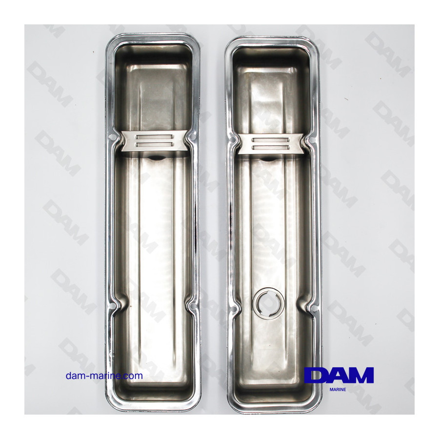 CACHE CULBUTEURS GM V8 SB AVANT 1988 - 2PCS CHROME