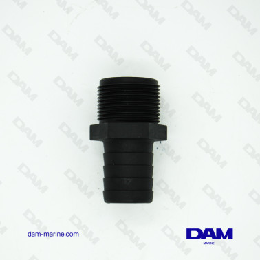 RACCORDO ACQUA DRITTO IN PLASTICA - 1"1/4 BSP X 32 MM