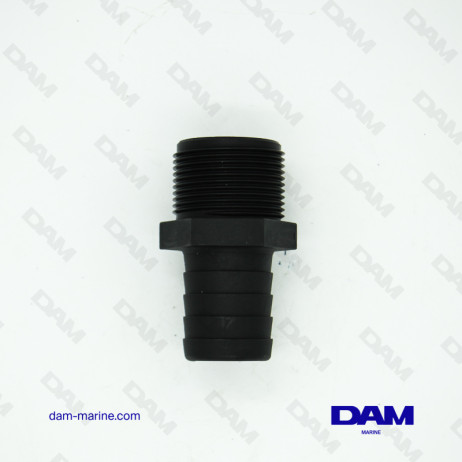 RACCORDO ACQUA DRITTO IN PLASTICA - 1"1/4 BSP X 32 MM