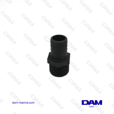 RACCORDO ACQUA DRITTO IN PLASTICA - 1"1/4 BSP X 32 MM