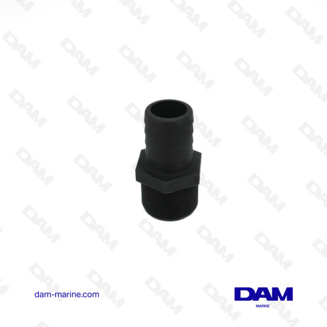 CONECTOR DE AGUA RECTO DE PLÁSTICO - 1"1/4 BSP X 32 MM