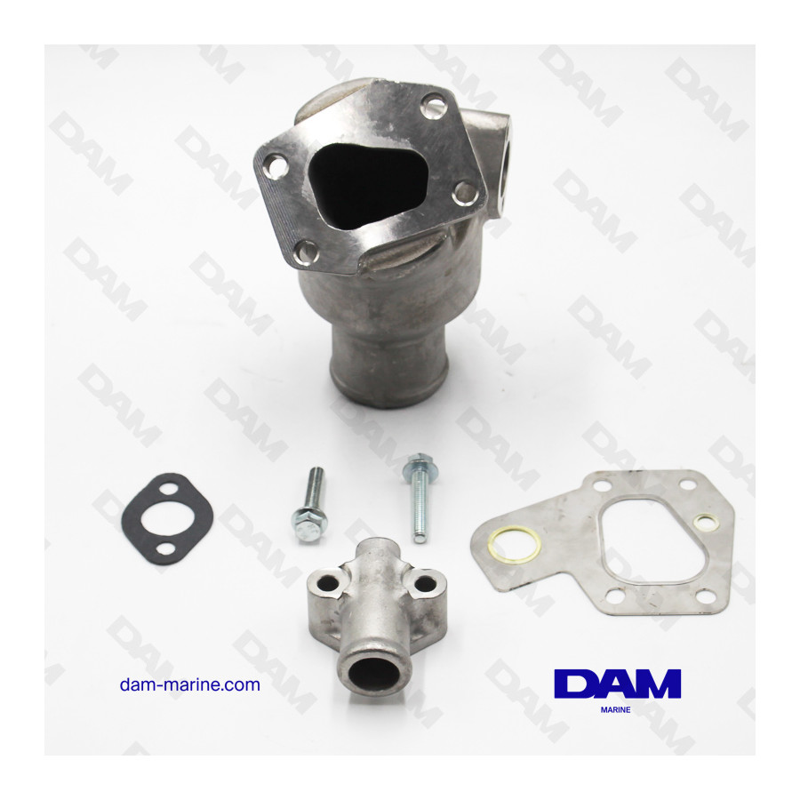 CODO DE ESCAPE DE ACERO INOXIDABLE VOLVO D2-55
