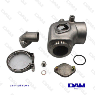 KIT GOMITO DI SCARICO IN ACCIAIO INOX VOLVO D4