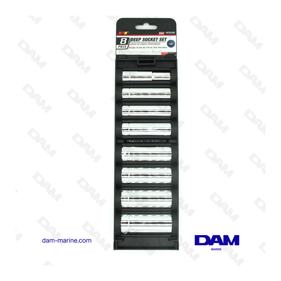 KIT DOUILLES SAE 1/2 - 8PCS