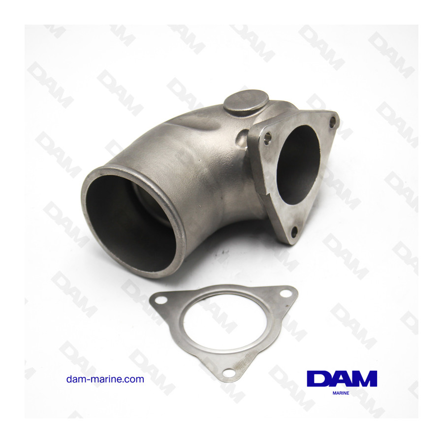 YANMAR 3V STAINLESS STEEL EXHAUST ELBOW