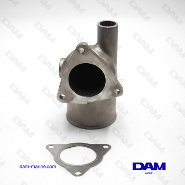 CODO DE ESCAPE DE ACERO INOXIDABLE YANMAR 3V