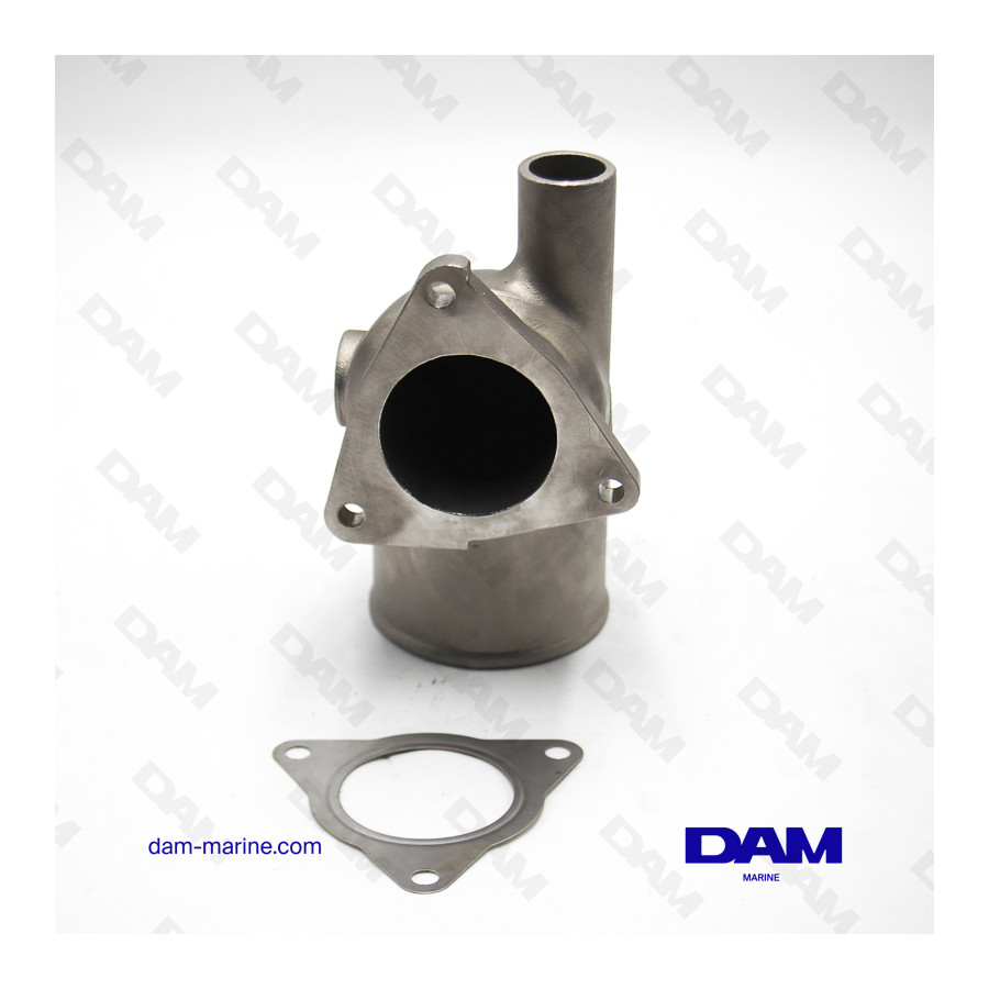 CODO DE ESCAPE DE ACERO INOXIDABLE YANMAR 3V