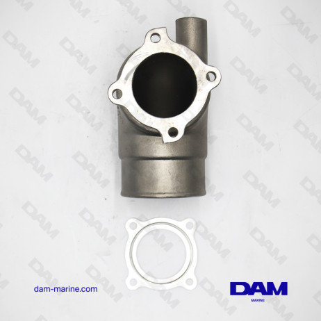 CODO DE ESCAPE DE ACERO INOXIDABLE YANMAR 4V