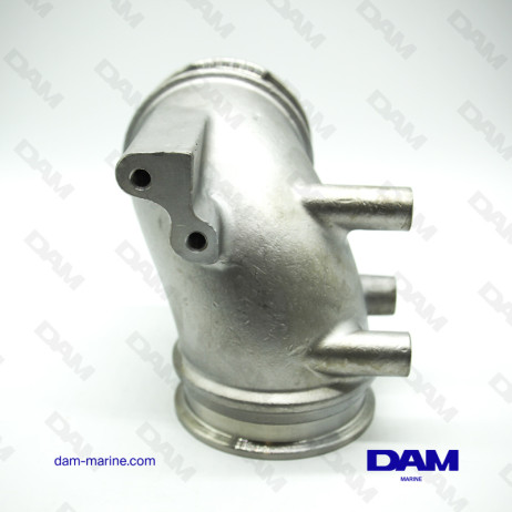 CODO ELEVADOR DE ESCAPE DE ACERO INOXIDABLE YANMAR