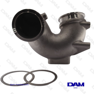 YANMAR STAINLESS STEEL EXHAUST ELBOW RISER