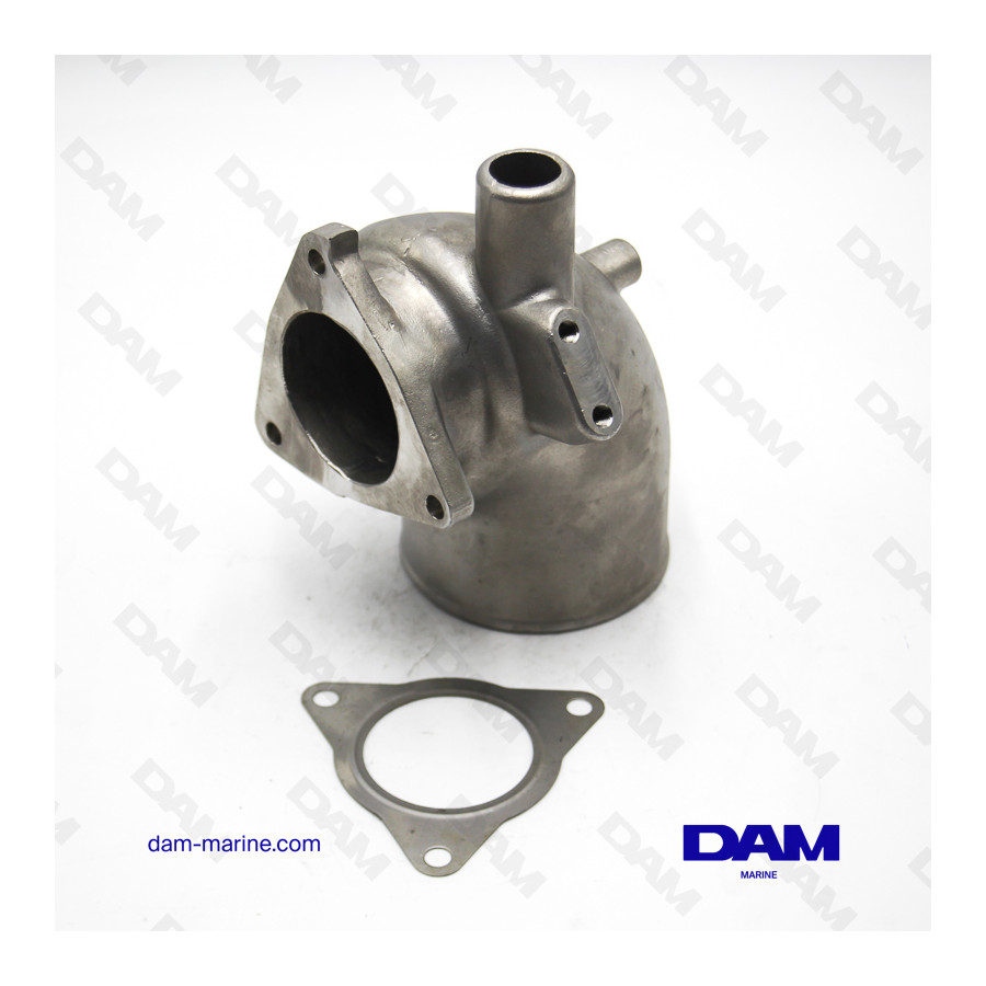 CODO DE ESCAPE DE ACERO INOXIDABLE YANMAR 3V