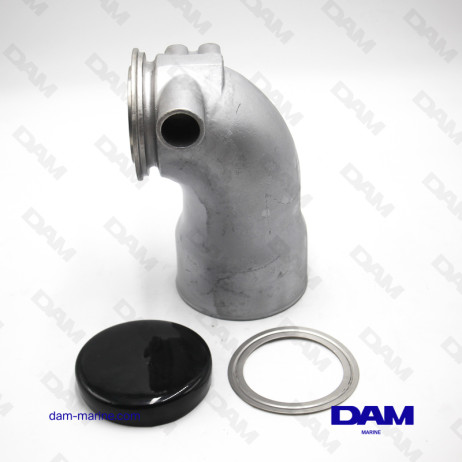 YANMAR 6LY STAINLESS STEEL EXHAUST ELBOW