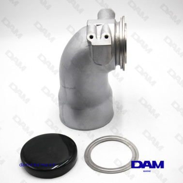 GOMITO DI SCARICO IN ACCIAIO YANMAR 6LY