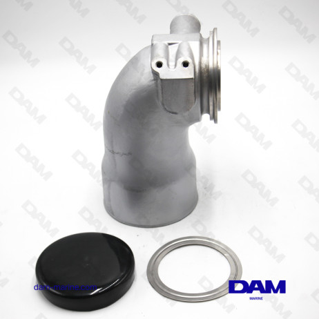 CODO DE ESCAPE DE ACERO INOXIDABLE YANMAR 6LY