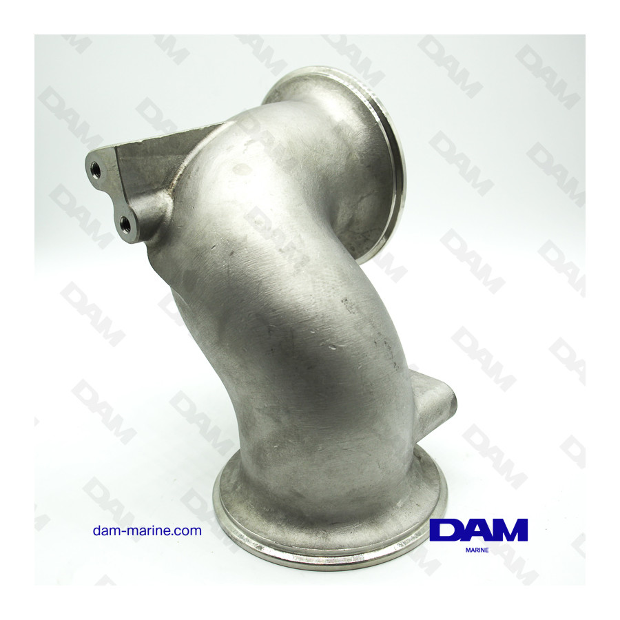 Codo de escape de acero inoxidable YANMAR 6lya