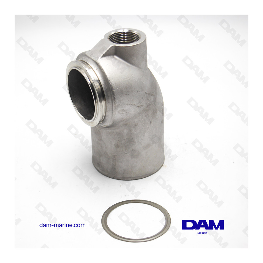 COUDE ECHAPPEMENT INOX YANMAR