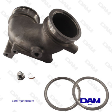 YANMAR 6LP STAINLESS STEEL EXHAUST ELBOW RISER