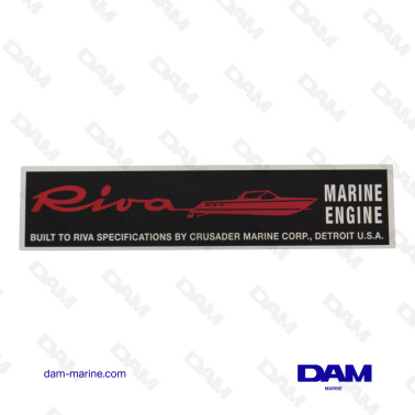 RIVA ROCKER ARM COVER STICKER