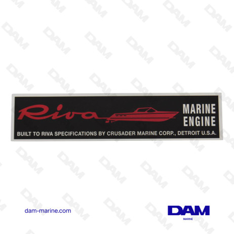 RIVA ROCKER ARM COVER STICKER