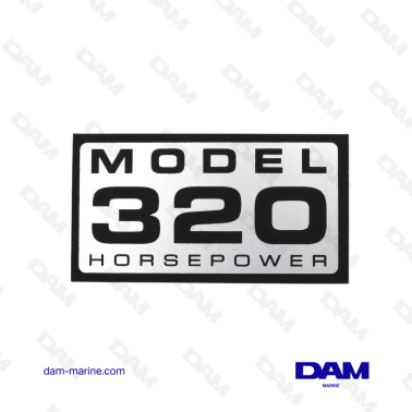 RIVA POWER 320HP STICKER