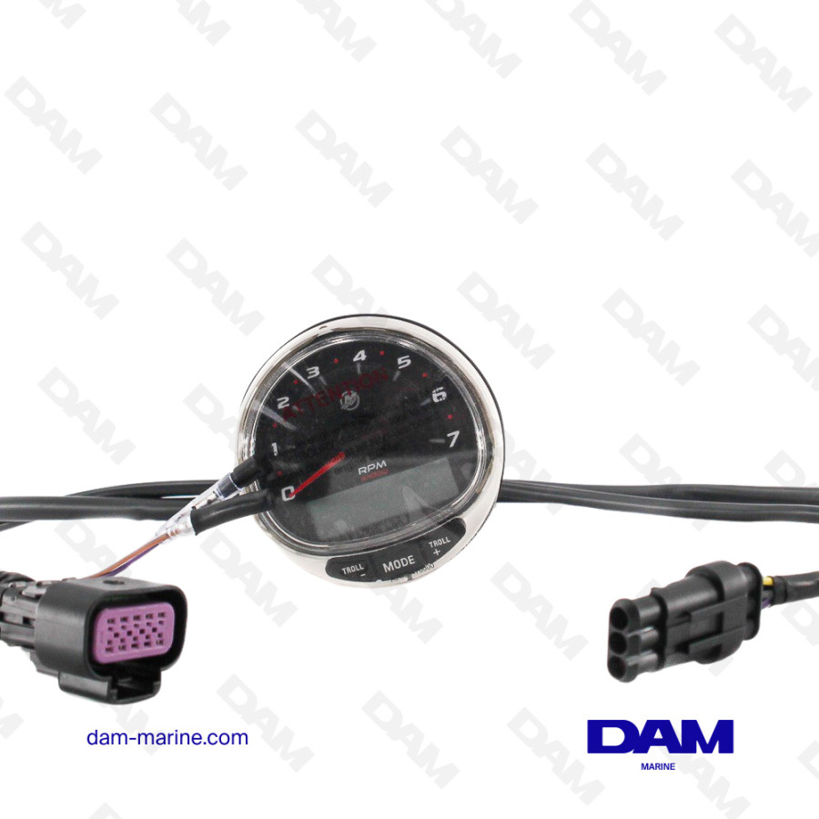 COMPTE TOURS MULTI FONCTIONS MERCURY SMARTCRAFT NOIR 7000TRS/MIN 8M0135641